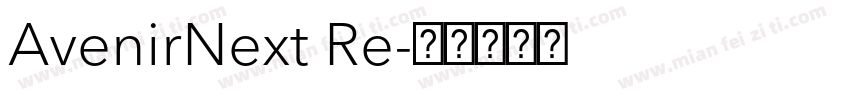 AvenirNext Re字体转换